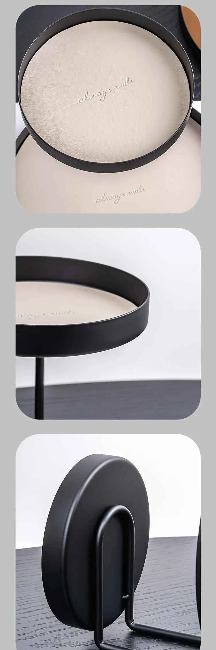 Nordic Metal Display Shelf, 2-Tier Cosmetic & Jewelry Organizer. Under 27", Fits Bedroom, Bathroom, Entryway. Painted Finish.