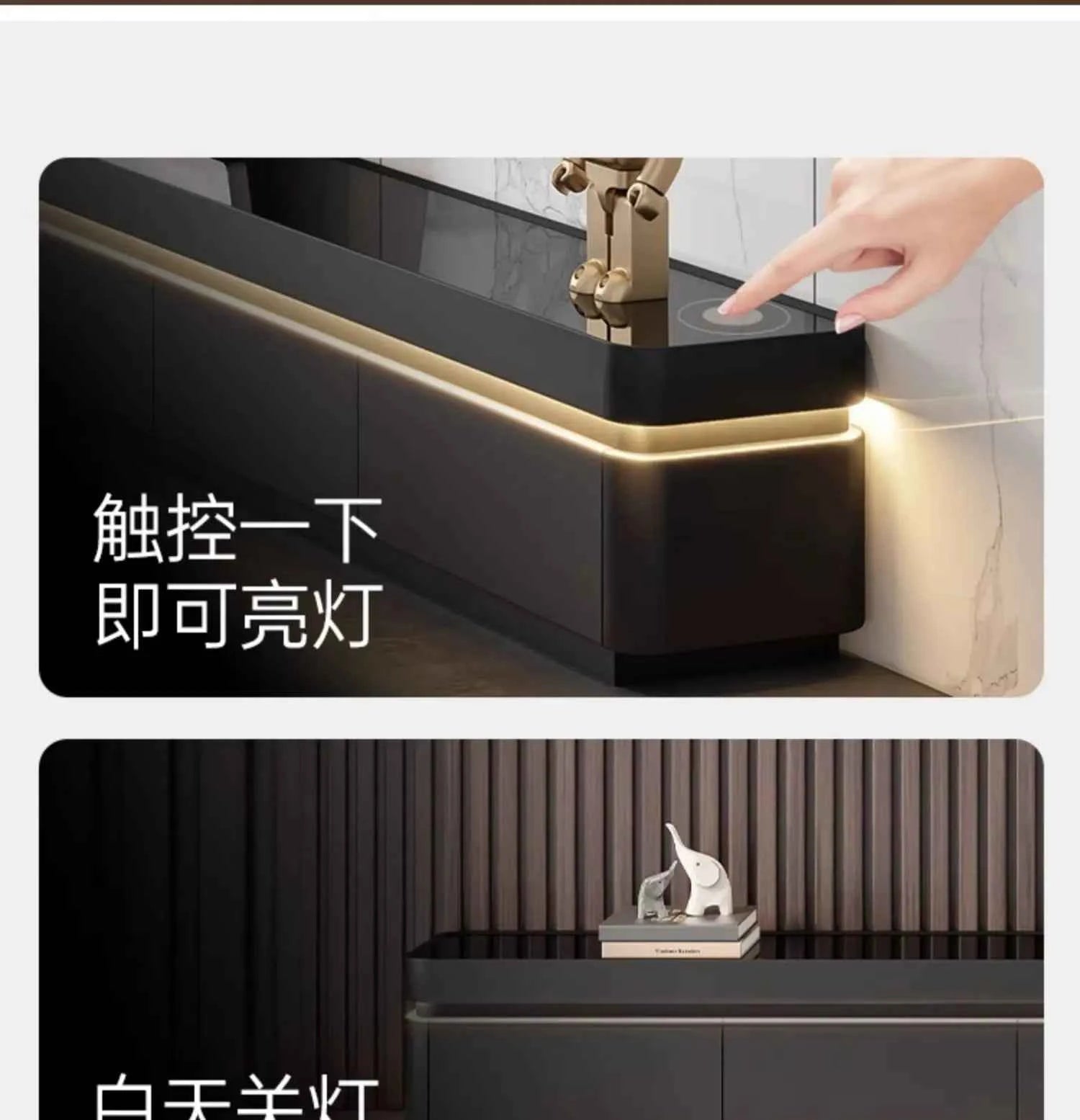 Luxury Aesthetic Tv Stands Hiding Handles Media Cabinet Floor Tv Stand Mid Century Black Mobili Per La Casa Home Furniture