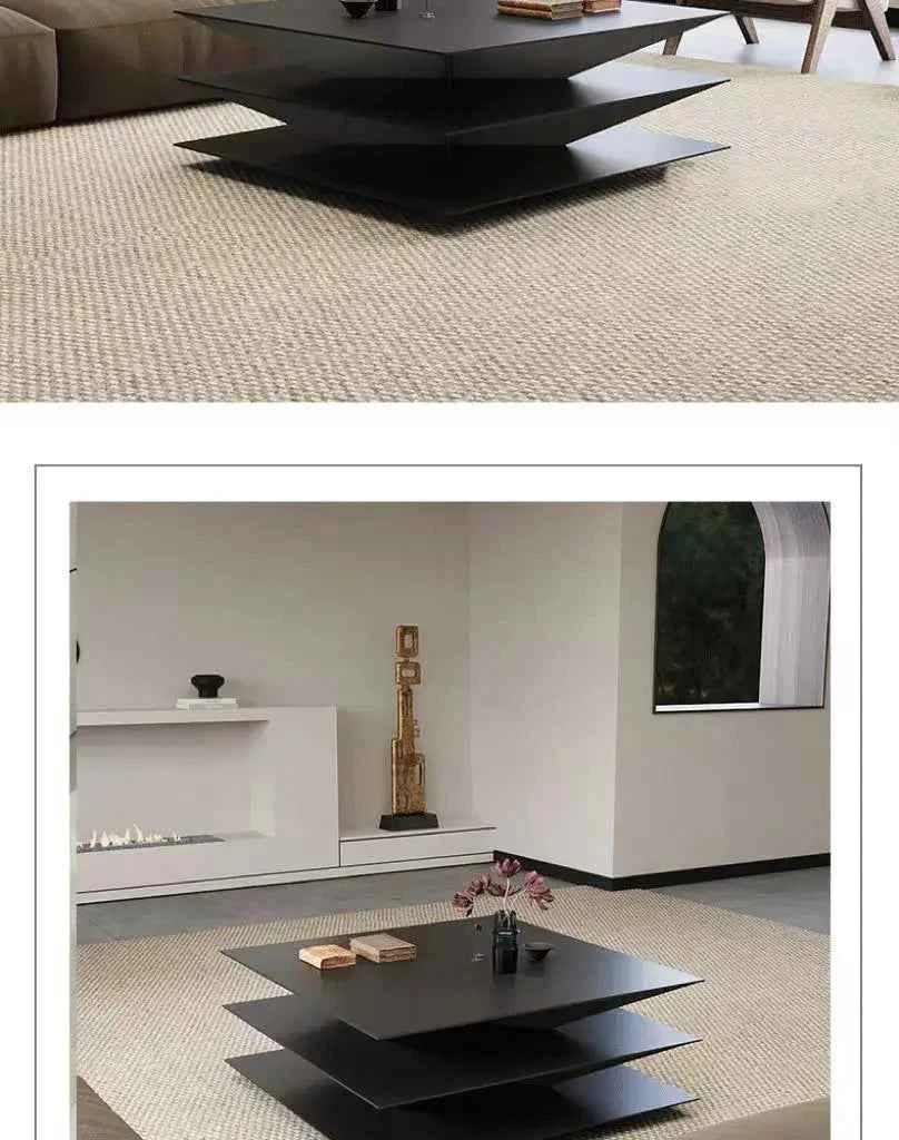 Minimalism Italian Coffee Tables Nordic Black Villa Living Room Coffee Tables Luxury Originality Home Furniture Couchtisch FYCT