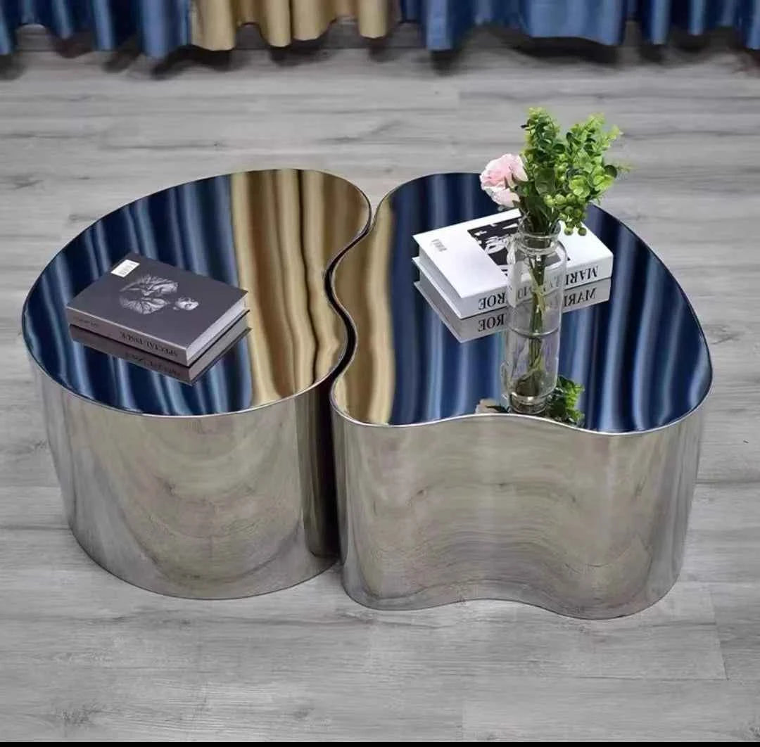 Metal Industrial Coffee Table Aesthetic Unique Minimalist Designer Side Table Modern Luxury Mesa Auxiliar Postmodern Furniture