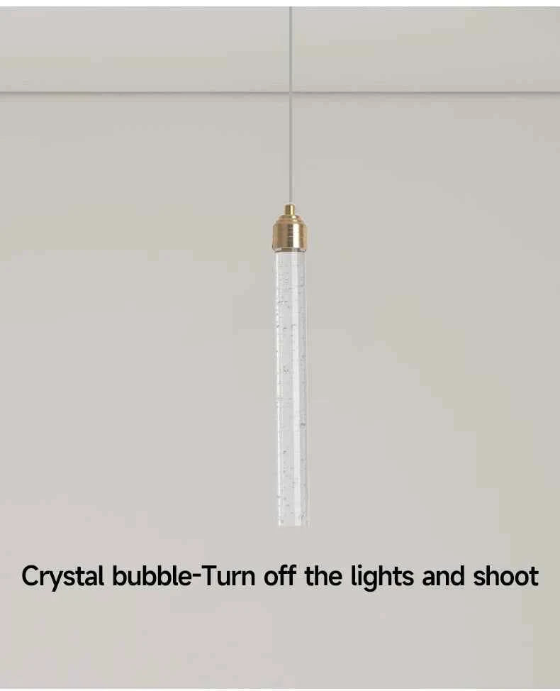 Luxury Crystal Pendant Light with Gold Fixtures Crystal Hanging Lamp  for Living Room Bedroom Dining Room Modern Home Decor