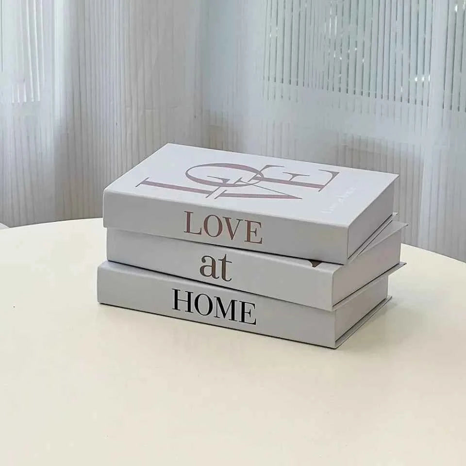3pcs/lot Simulation Books for Decoration Luxury Home Decorative Living Room Bookcase Props Book Ornaments Home Shooting Props