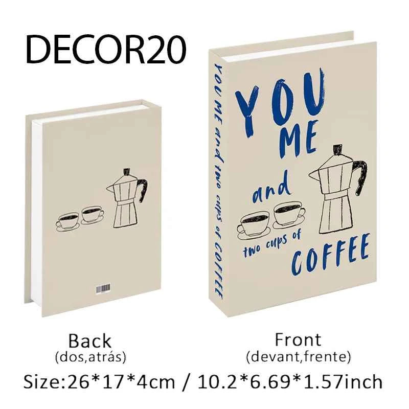 Fashion Fake Books Decoration Home Club Hotel Room Designer Books Coffee Table Books Box Simulation Prop Books Desktop Ornaments