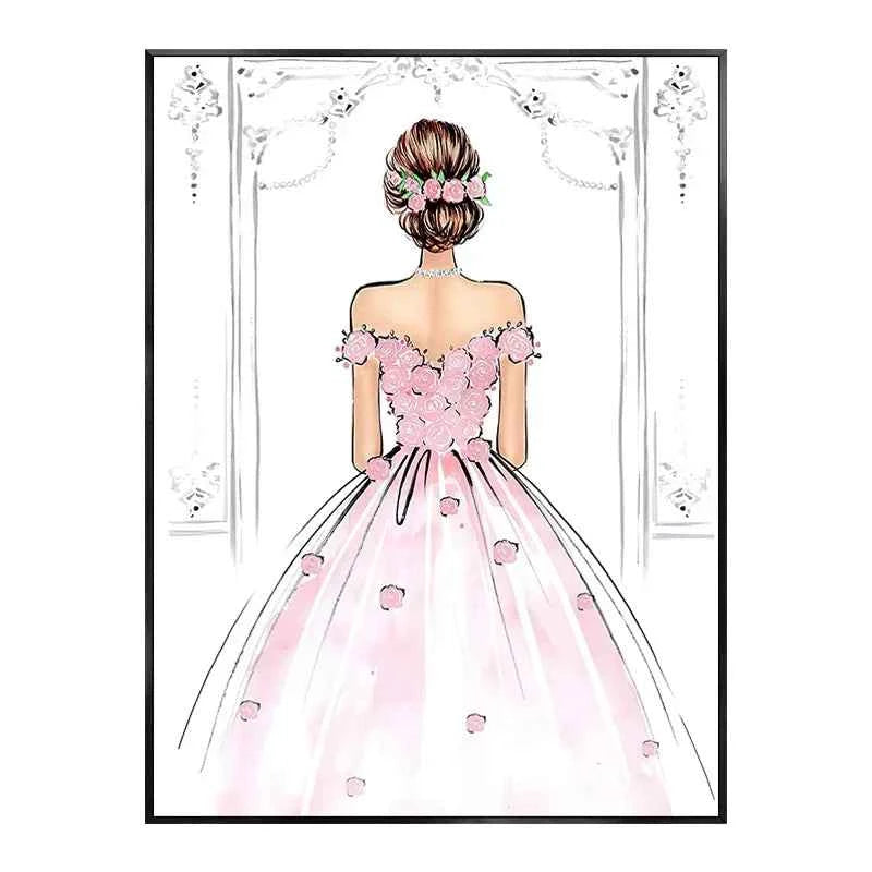 Nordic Pink Beauty Salon Poster Prints Fashion Perfume Women Wall Art Canvas Paintings for Modern Living Room Girl Bedroom De