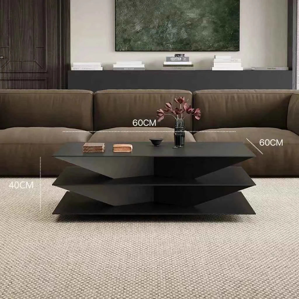 Minimalism Italian Coffee Tables Nordic Black Villa Living Room Coffee Tables Luxury Originality Home Furniture Couchtisch FYCT