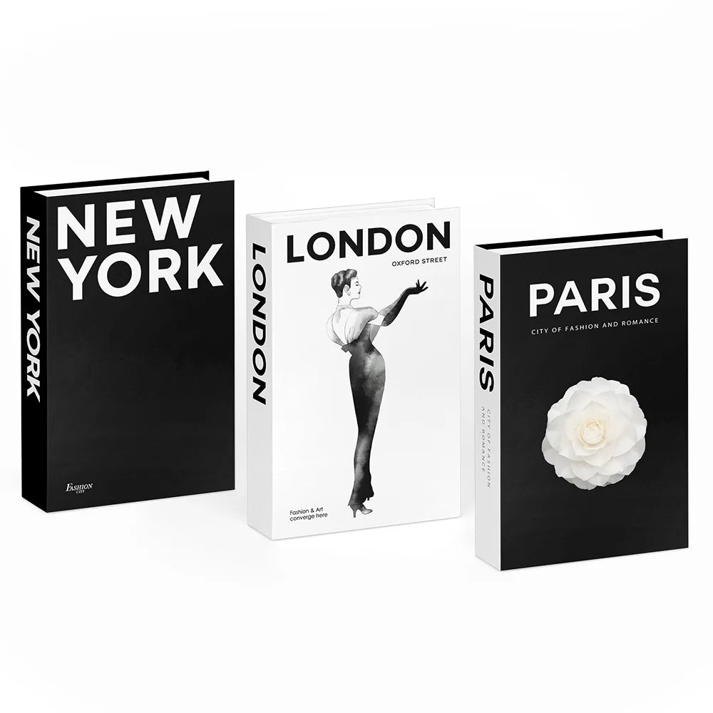 3pcs/lot Simulation Books for Decoration Luxury Home Decorative Living Room Bookcase Props Book Ornaments Home Shooting Props - The Homemakers Hub