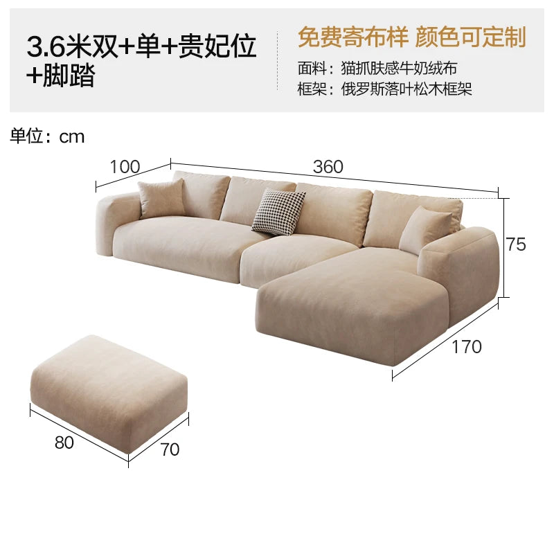Minimalist Multifunctional Sofas Living Room Modern Classic Lazy Sofas Comfortable Apartment Meuble De Salon Home Decoration - The Homemakers Hub