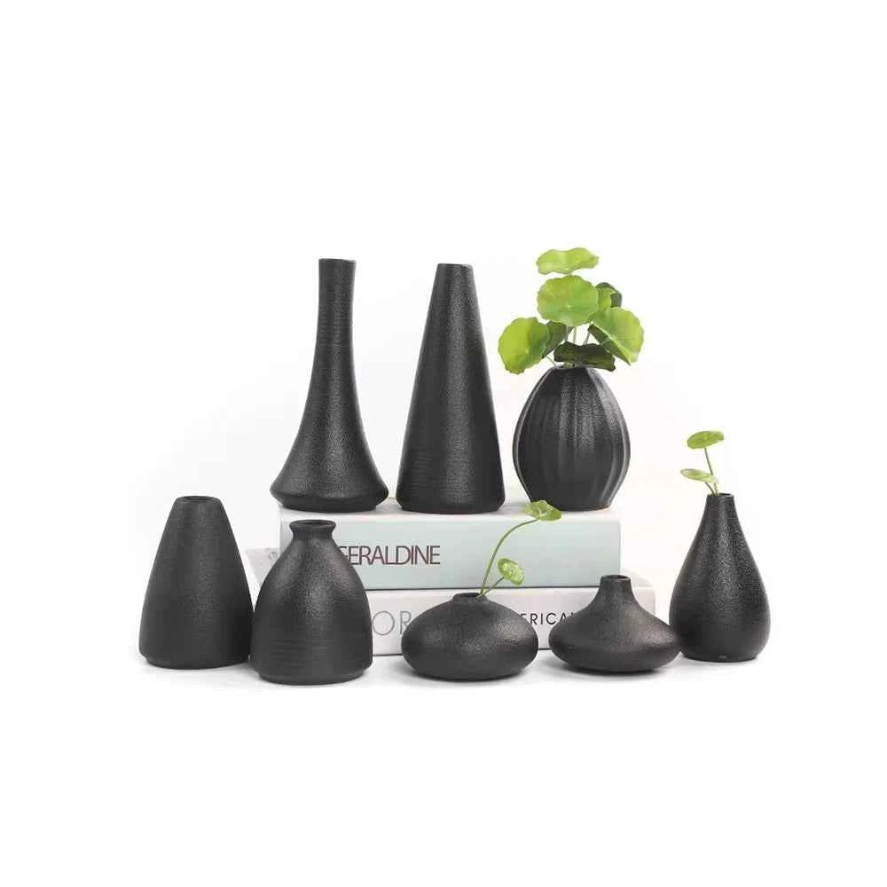 Ceramic Small flower Vase Home Decoration Crafts Tabletop Ornament Simplicity Japanese-style Decoration