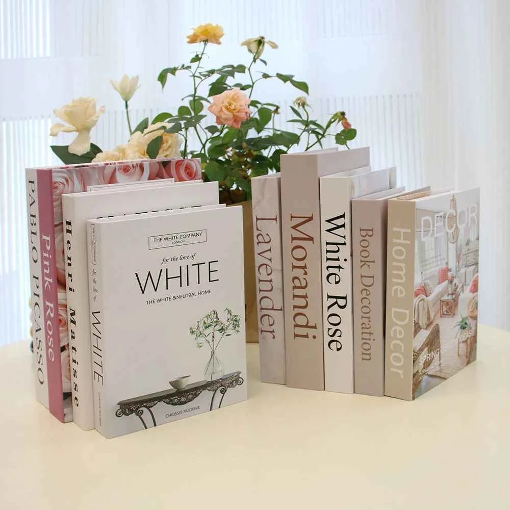 3Pcs/Set Luxury Decoration Fake Books Rich in layers Set of fake books Home Decor Ornaments cosmetic room Coffee Table Book