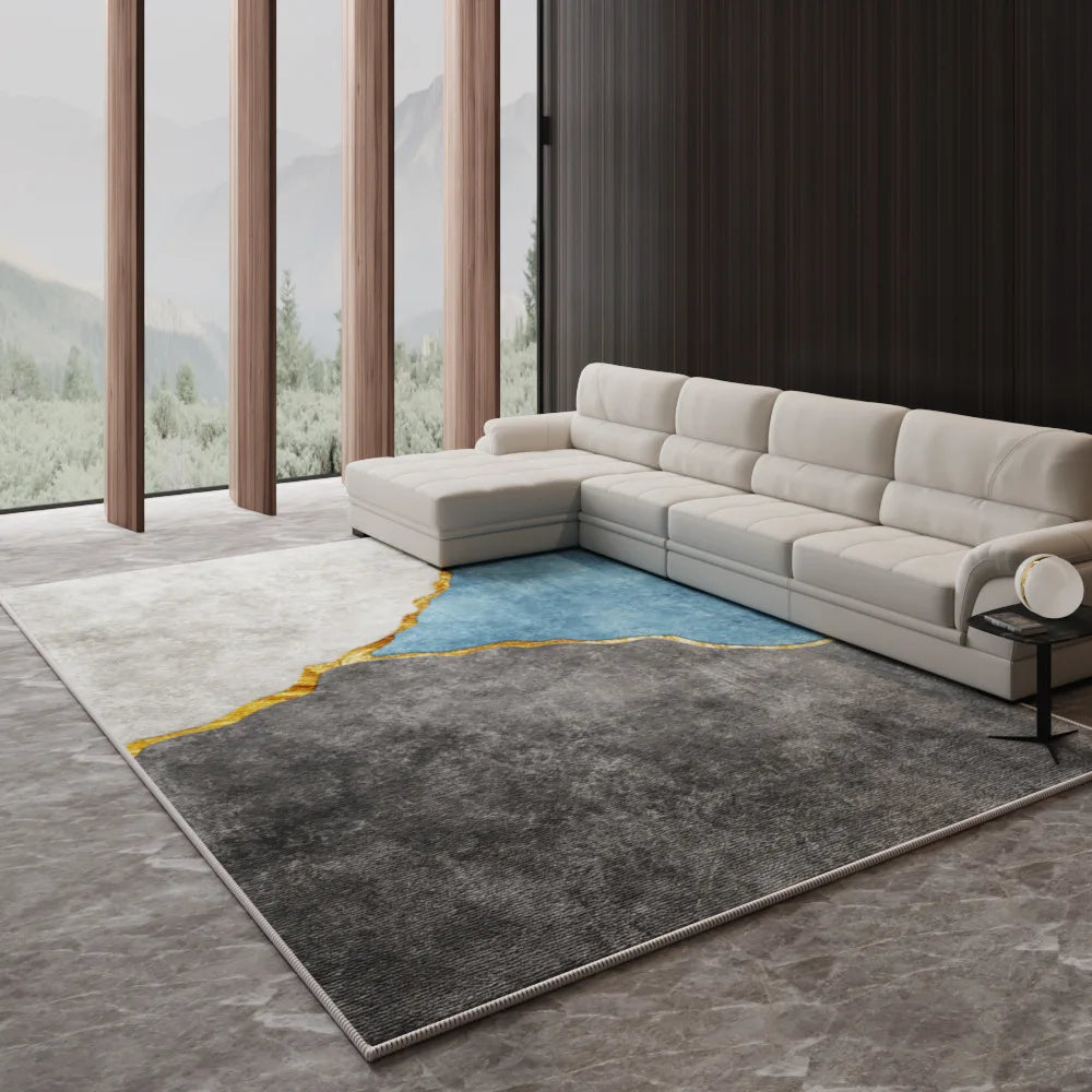 VIKAMA Nordic Luxury Living Room Carpet - Stylish Large Area Floor Mat for Sofa, Coffee Table, Bedroom, and Lounge Decoration