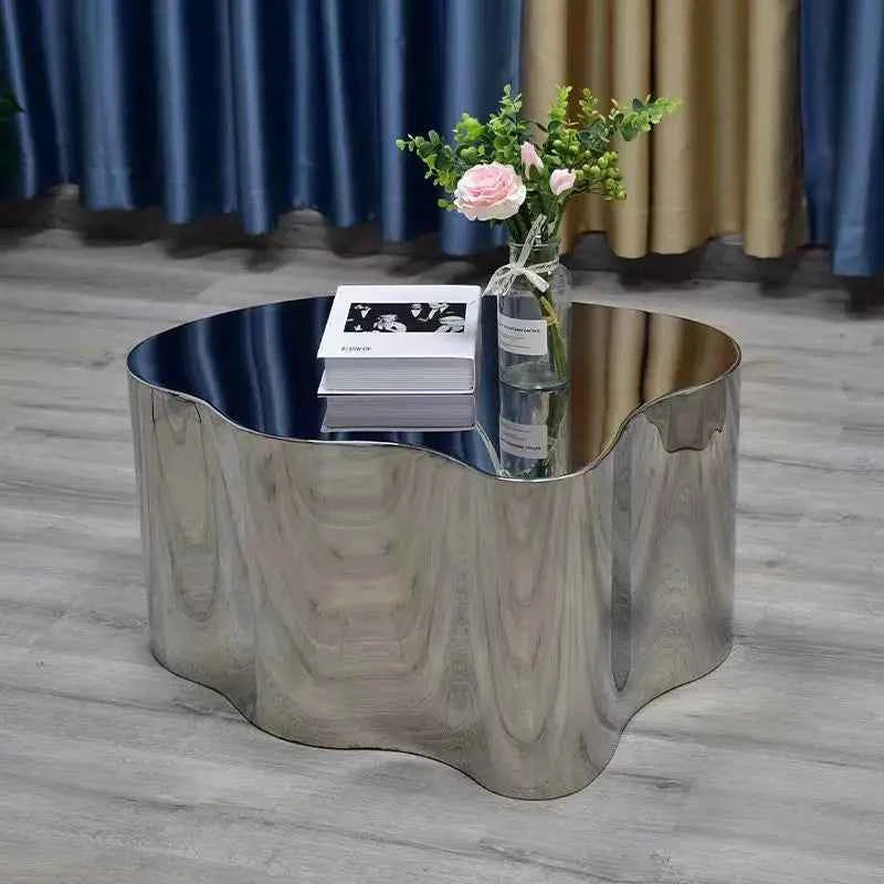 Metal Industrial Coffee Table Aesthetic Unique Minimalist Designer Side Table Modern Luxury Mesa Auxiliar Postmodern Furniture