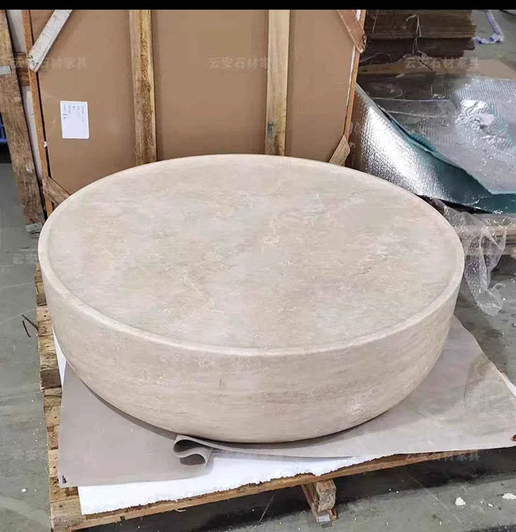 Modern Round Side Table Clear Japanese Industrial Simple Cute Space Saving Coffee Table Unique Mesas Bajas Living Room Furniture