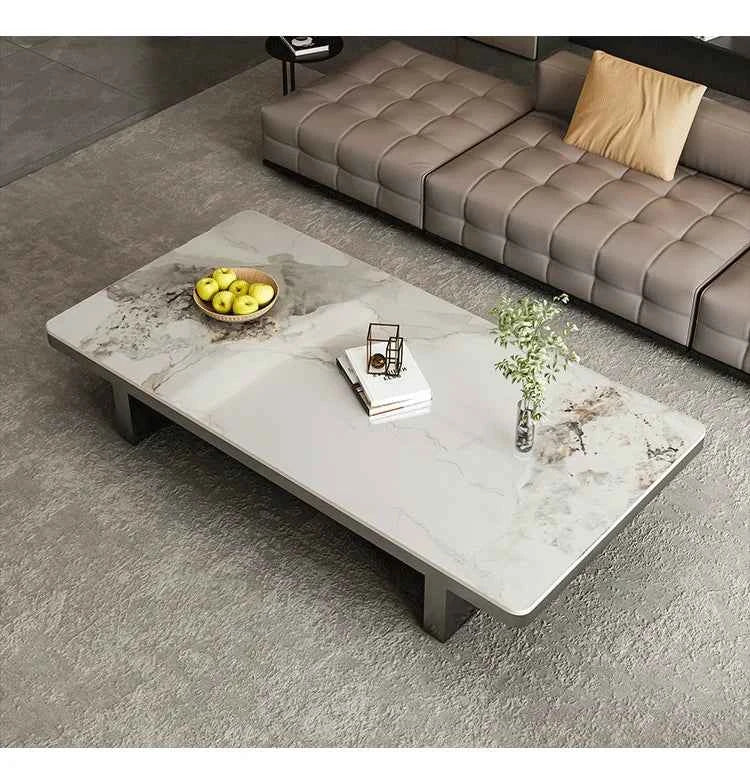 Modern Minimalist Coffee Table - Unique Italian Simple Side Table for Bedroom and Home Furniture