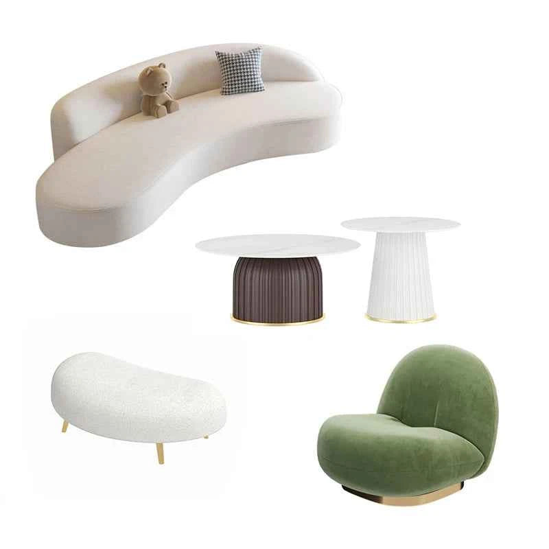 Modern Style Sofas Living Room Single 2 Seater Sectional Curved Sofas Minimalist Comfortable Sofy Do Salonu Home Furniture