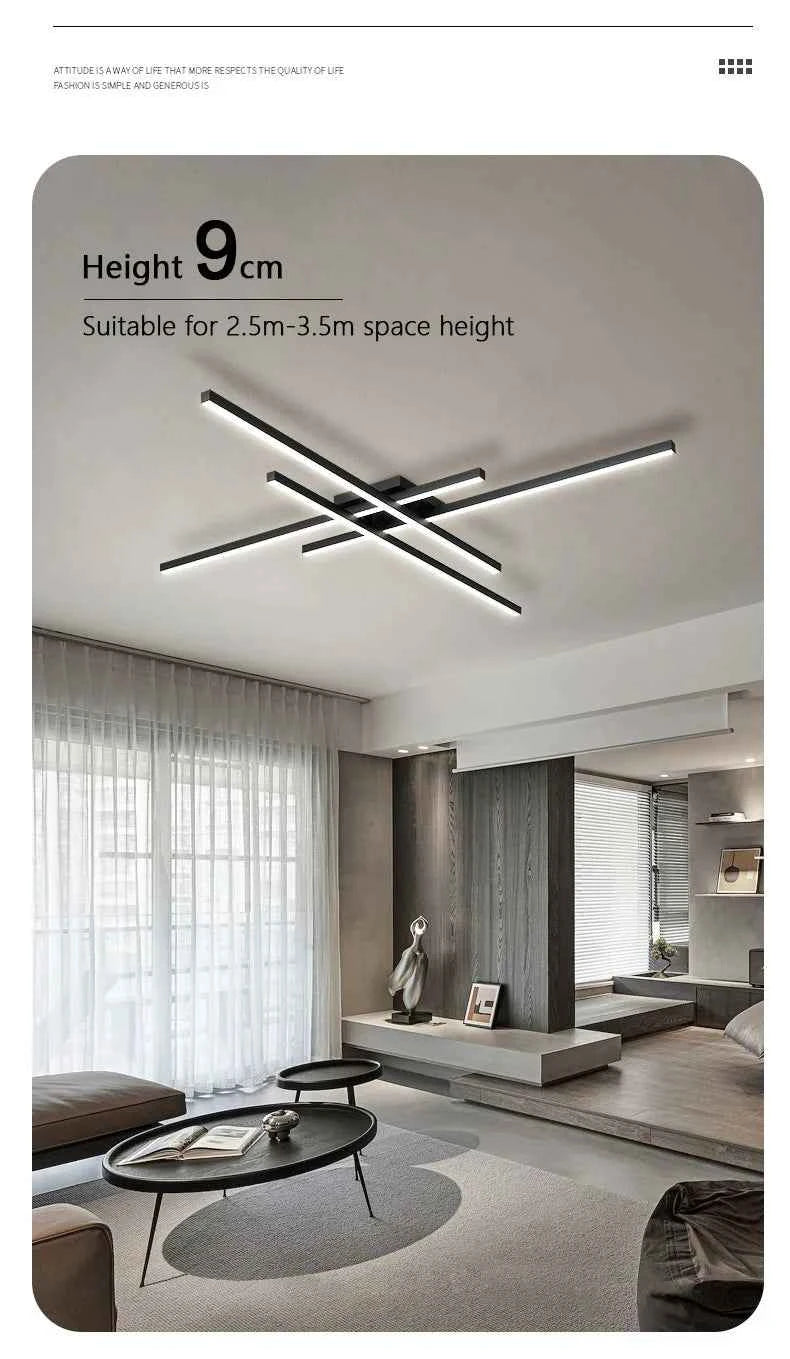 Ceiling light simple modern bedroom  atmosphere duplex villa hall Nordic lamps minimalist living room lamp room ceiling lights