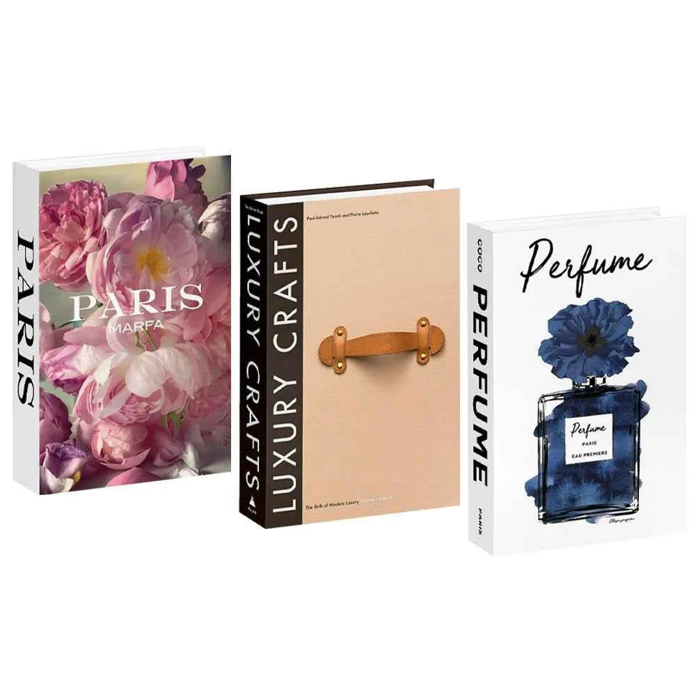 3pcs/lot Simulation Books for Decoration Luxury Home Decorative Living Room Bookcase Props Book Ornaments Home Shooting Props