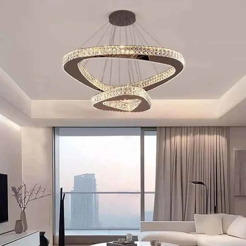 Modern Home Decoration Chandelier Villa Living Room Pendant Light Luxury Dining Room Stair Chandeliers Lustre Ceiling Chandelier