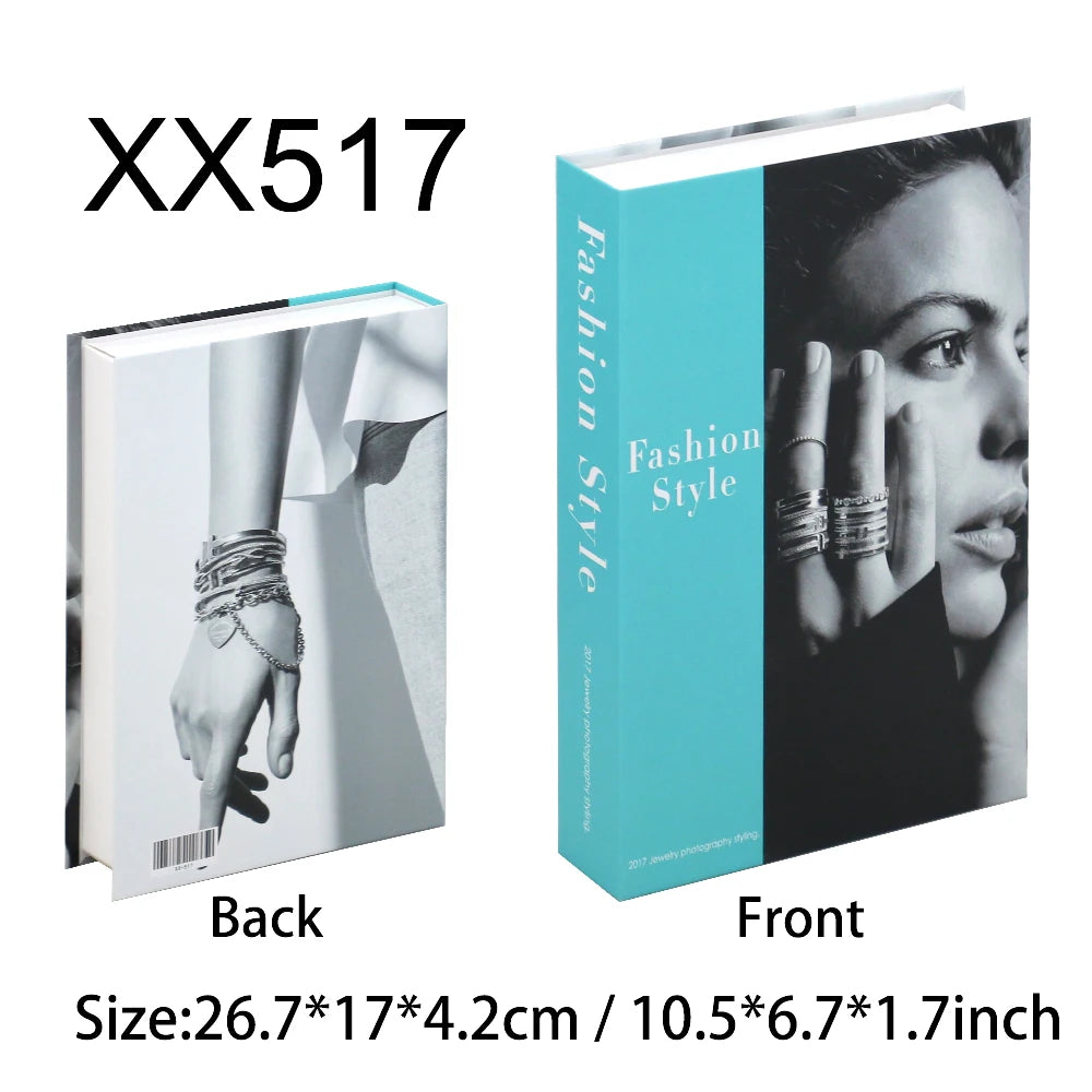 Living Room Decoration Fake Book Home Hotel Decorative Books Bookcase Prop Books Shelf Ornaments Coffee Table Books Box - The Homemakers Hub