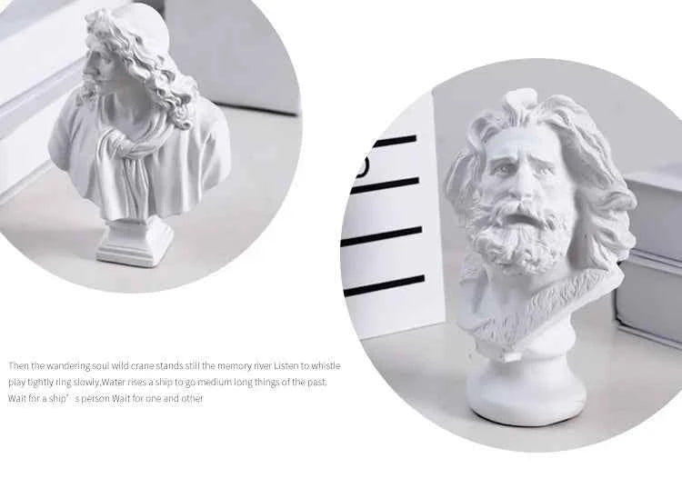 World Famous Statue Retro Art Resin Marseille Sculpture Sketch Model David Home Room Decoration Resin Office Decor Figurine