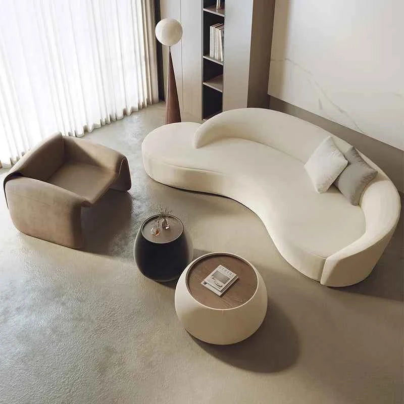 Small Cloud Living Room Sofas Children Nordic Modern Luxury Bedroom Sofas Lounge Corner Curved Wood Sillon Cama Home Furniture