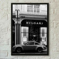 1PC Black And White Luxury Car Art Poster Poster Paper Print Home Living Room Bedroom Entrance Bar Cafe Art Painting Decoration