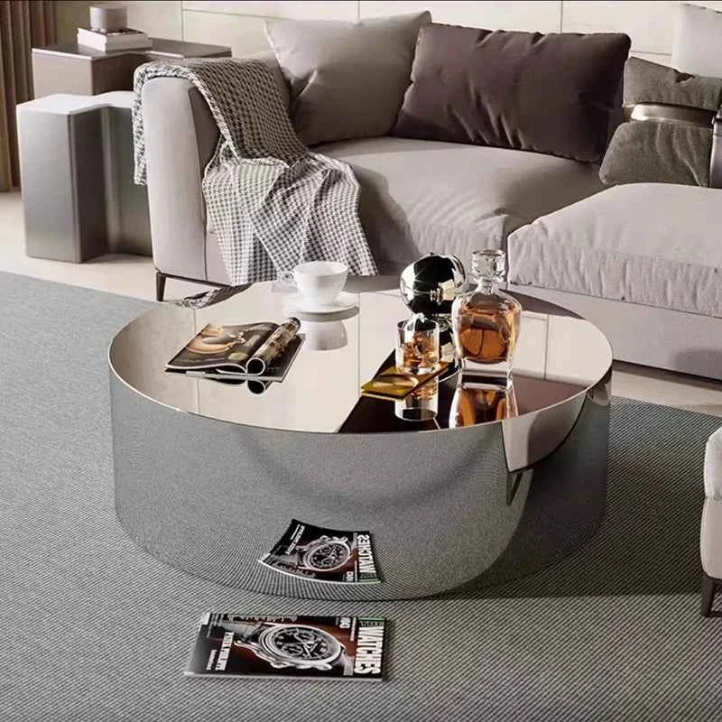 Metal Industrial Coffee Table Aesthetic Unique Minimalist Designer Side Table Modern Luxury Mesa Auxiliar Postmodern Furniture
