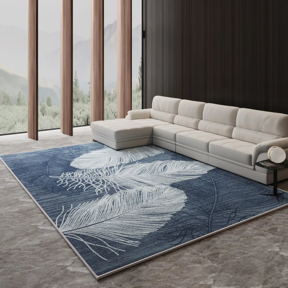 VIKAMA Nordic Luxury Living Room Carpet - Stylish Large Area Floor Mat for Sofa, Coffee Table, Bedroom, and Lounge Decoration