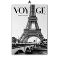 Paris Towel New York Build Dobermann Wall Art Canvas Painting Print Wall Picture Living Room Decoration Black White Posters C