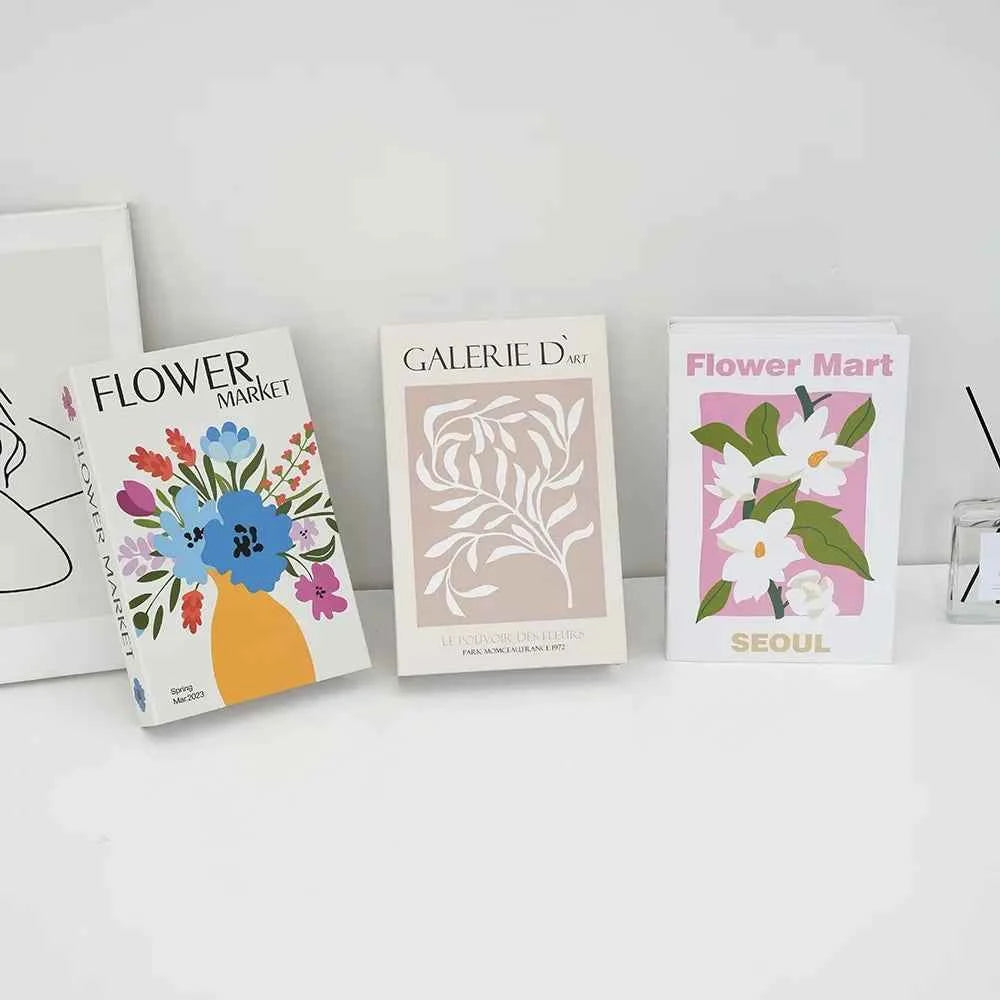 3pcs/lot Simulation Books for Decoration Luxury Home Decorative Living Room Bookcase Props Book Ornaments Home Shooting Props