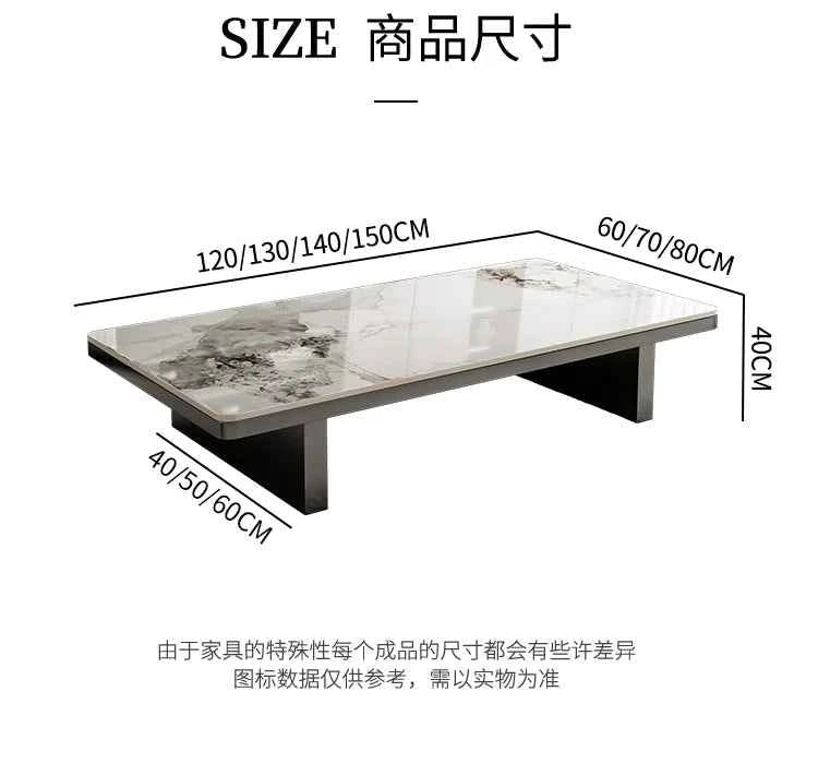 Modern Minimalist Coffee Table - Unique Italian Simple Side Table for Bedroom and Home Furniture