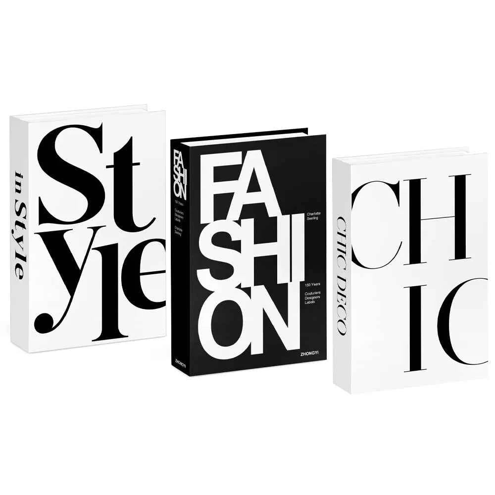 3pcs/lot Simulation Books for Decoration Luxury Home Decorative Living Room Bookcase Props Book Ornaments Home Shooting Props