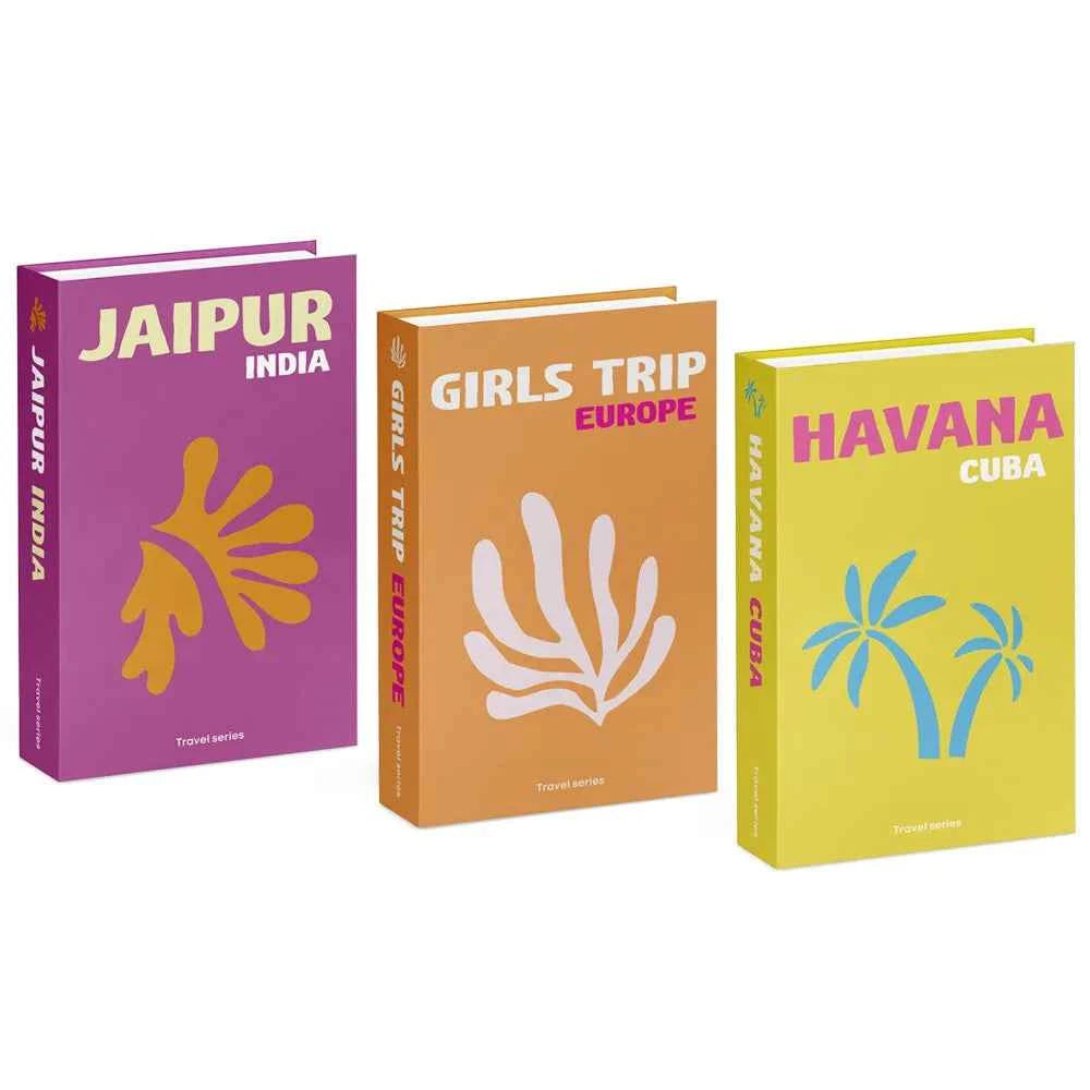 3pcs/lot Simulation Books for Decoration Luxury Home Decorative Living Room Bookcase Props Book Ornaments Home Shooting Props