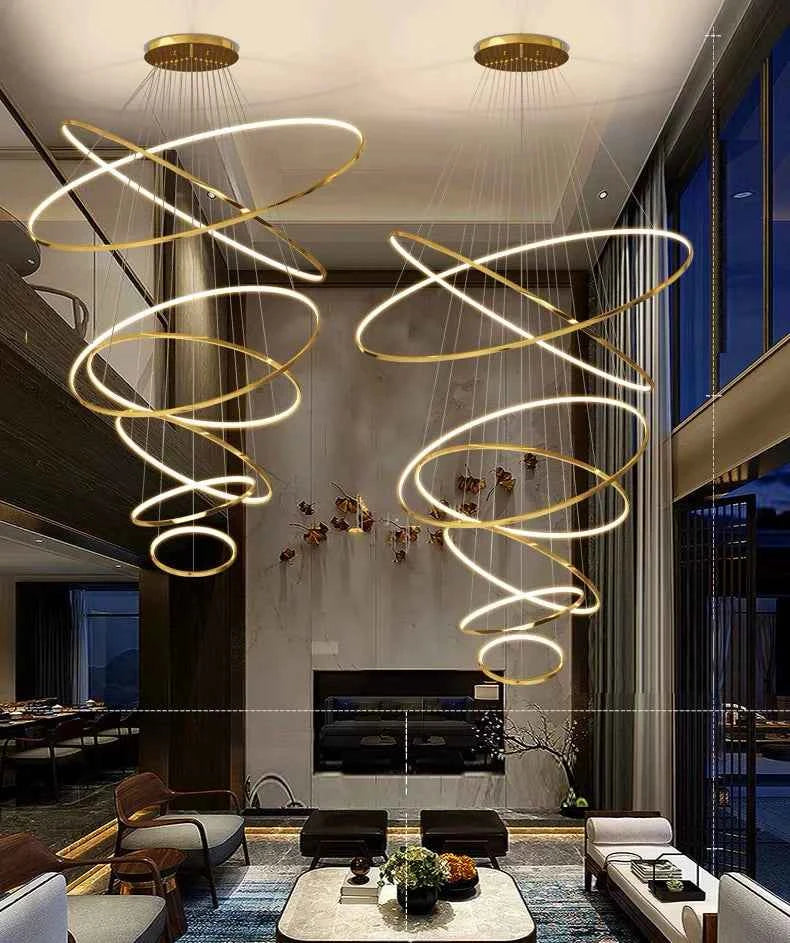 Nordic Home Decor LED Pendant Lamp Dining Room Lights Indoor Lighting Ceiling Lamp Hanging Light Chandelier Lamps Living Room