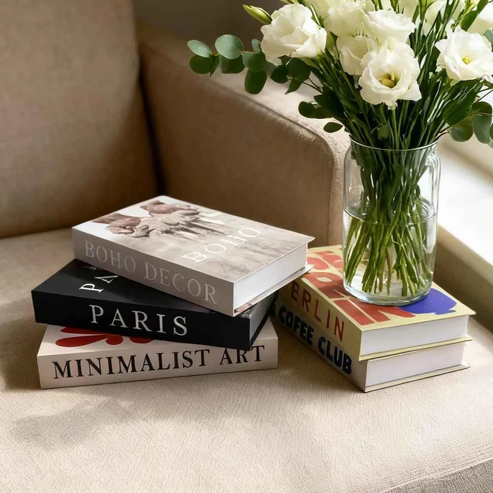 Fashion Fake Books Decoration Home Club Hotel Room Designer Books Coffee Table Books Box Simulation Prop Books Desktop Ornaments