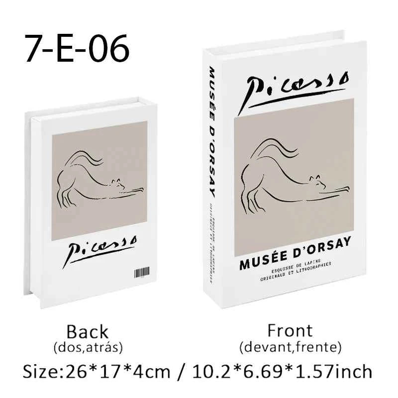 Matisse Fake Books For Decoration Luxury Decorative Books Box Abstract Coffee Table Bookshelf Bedroom Home Decor Picasso Bauhaus