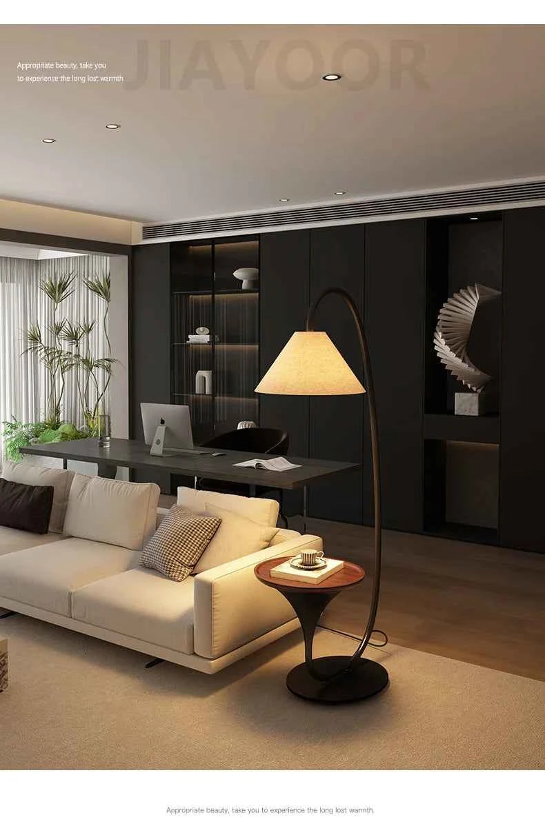 Nordic Modern High-End Fishing Lamp Floor Lamp Living Room Sofa Side Standing Lamp Antique Shelf Lamp LED Decorative Floor Light