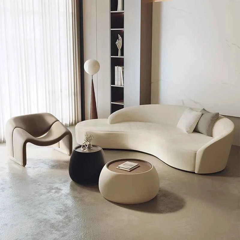 Small Cloud Living Room Sofas Children Nordic Modern Luxury Bedroom Sofas Lounge Corner Curved Wood Sillon Cama Home Furniture
