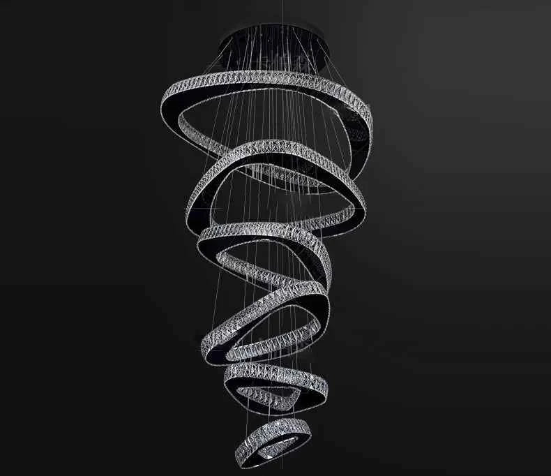 Modern Home Decoration Chandelier Villa Living Room Pendant Light Luxury Dining Room Stair Chandeliers Lustre Ceiling Chandelier