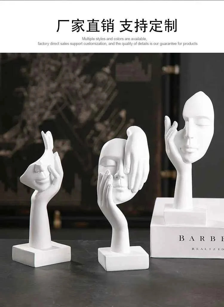 European crafts ornaments simple abstract figure sculpture office living room sculpture art decorations