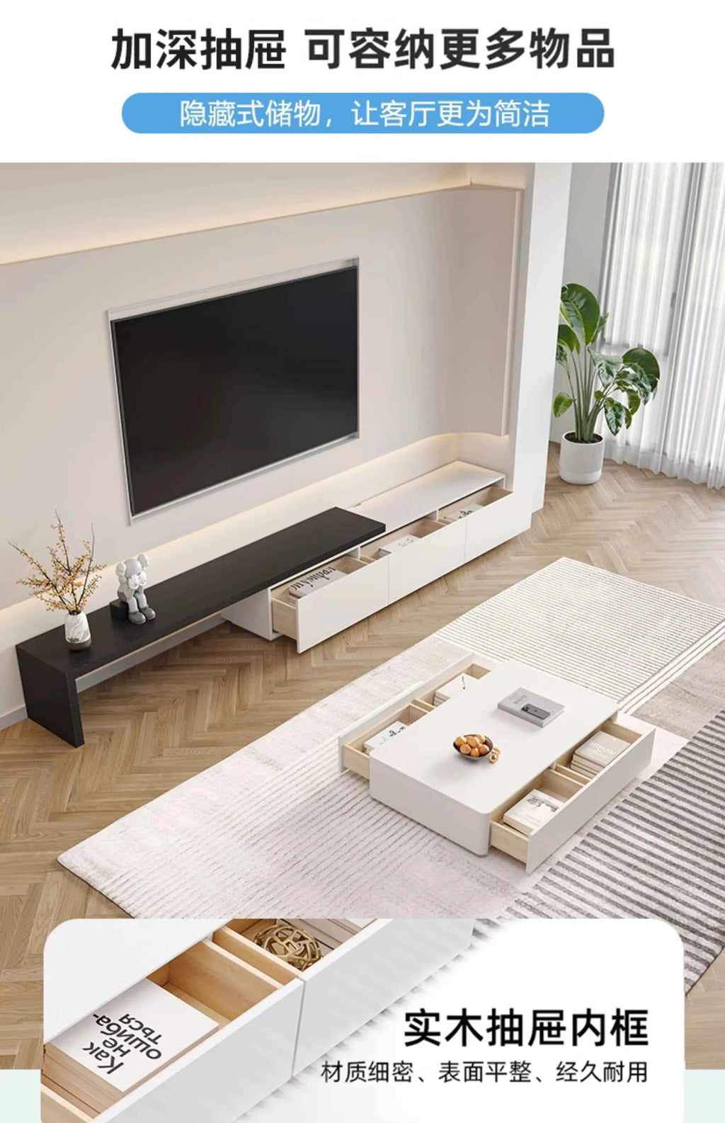 Luxury Solid Wood Tv Cabinets Floor Mount Modern Media Console Tv Stands Entertainment Center Mobili Per La Casa Furnitures