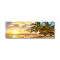 Lazy Beach Sunset Scenery Canvas Art Painting Poster Palm Tree Wall Art Posters Nordic Style Art Decor Living Room Office Decor