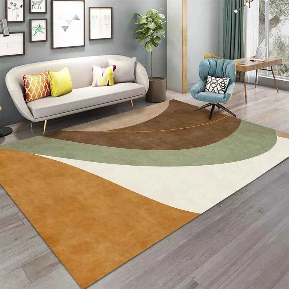 Modern Abstract Geometric Pattern  Area Rug Kids Carpets for Girls Home Living Room Child Rug Bedroom Sofa Doormat Floor Mats