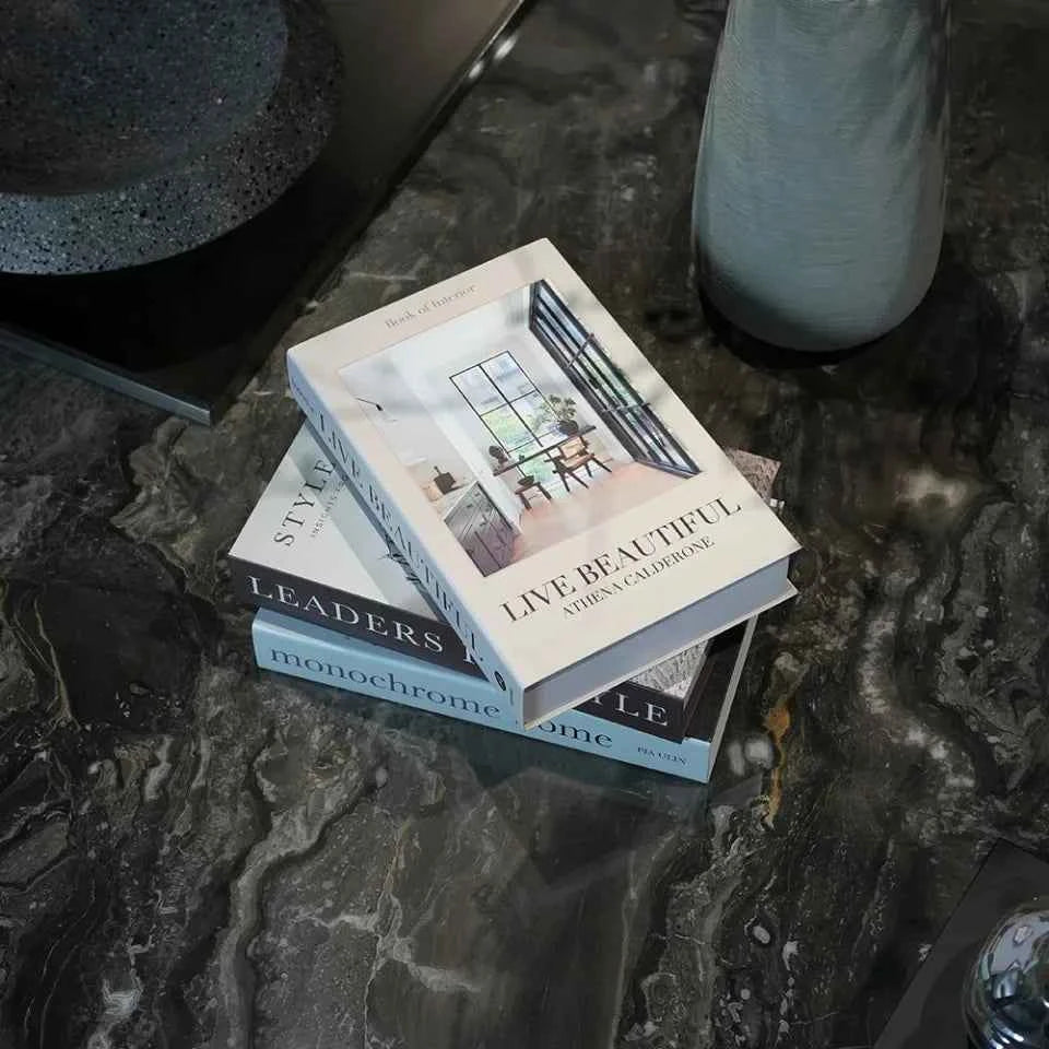 3pcs/lot Simulation Books for Decoration Luxury Home Decorative Living Room Bookcase Props Book Ornaments Home Shooting Props