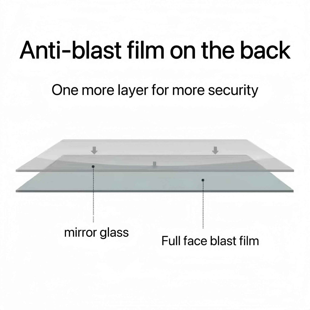 65"x24" Full Body Round Corner Mirror - Explosion-Proof Wall Hanging Silver Mirror for Living Room, Bedroom, or Cloakroom